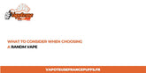 Wat te overwegen bij het kiezen van een willekeurige Vapes