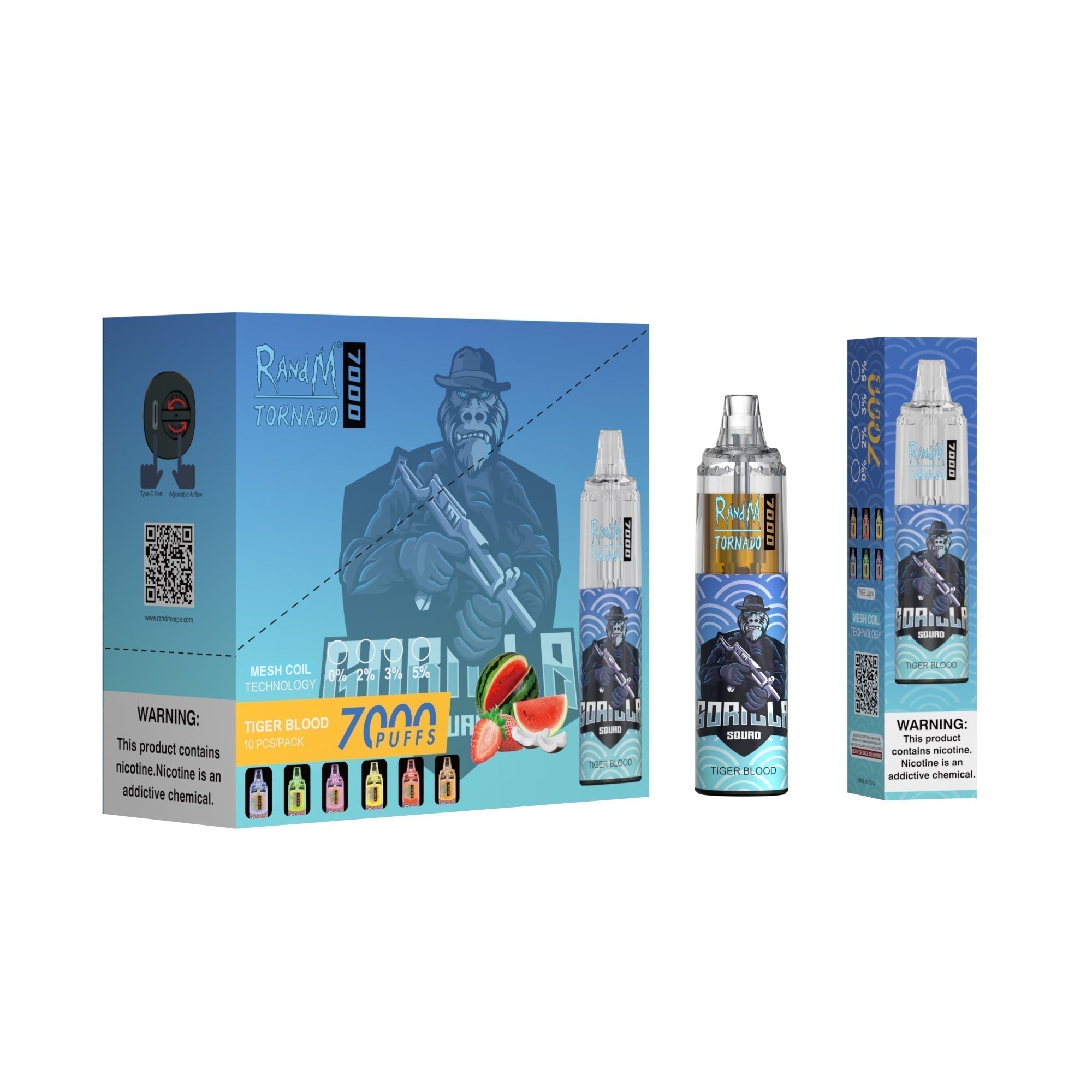 RAndM Tornado 7000 Puffs Wegwerp Vape