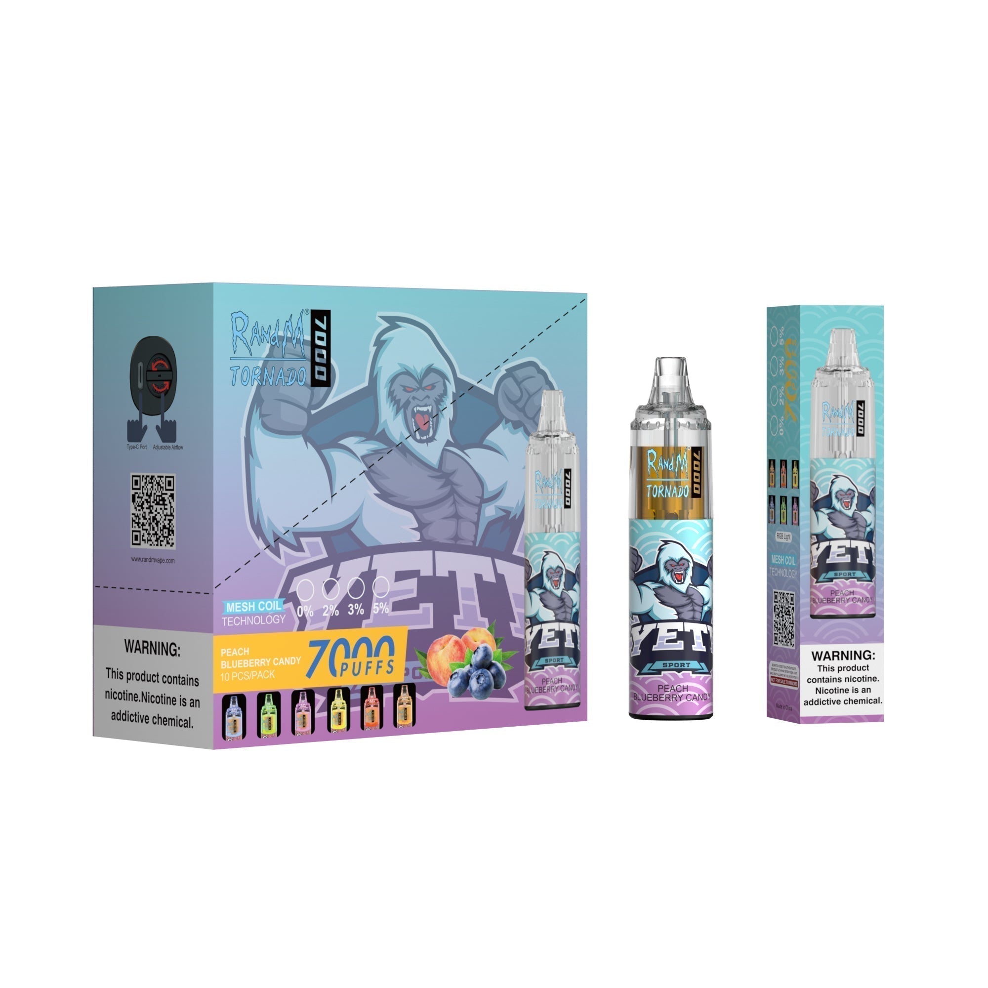 RAndM Tornado 7000 Puffs Wegwerp Vape