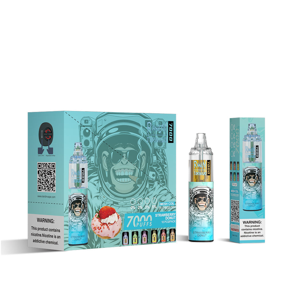 RAndM Tornado 7000 Puffs Wegwerp Vape (Doos van 10)