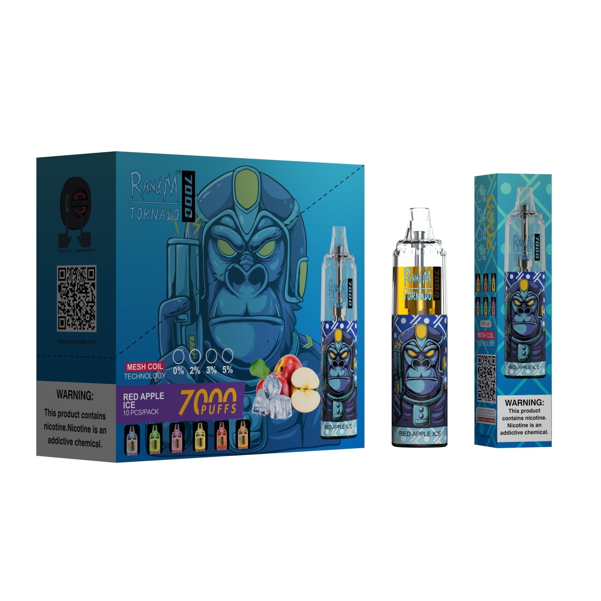 RAndM Tornado 7000 Puffs Wegwerp Vape