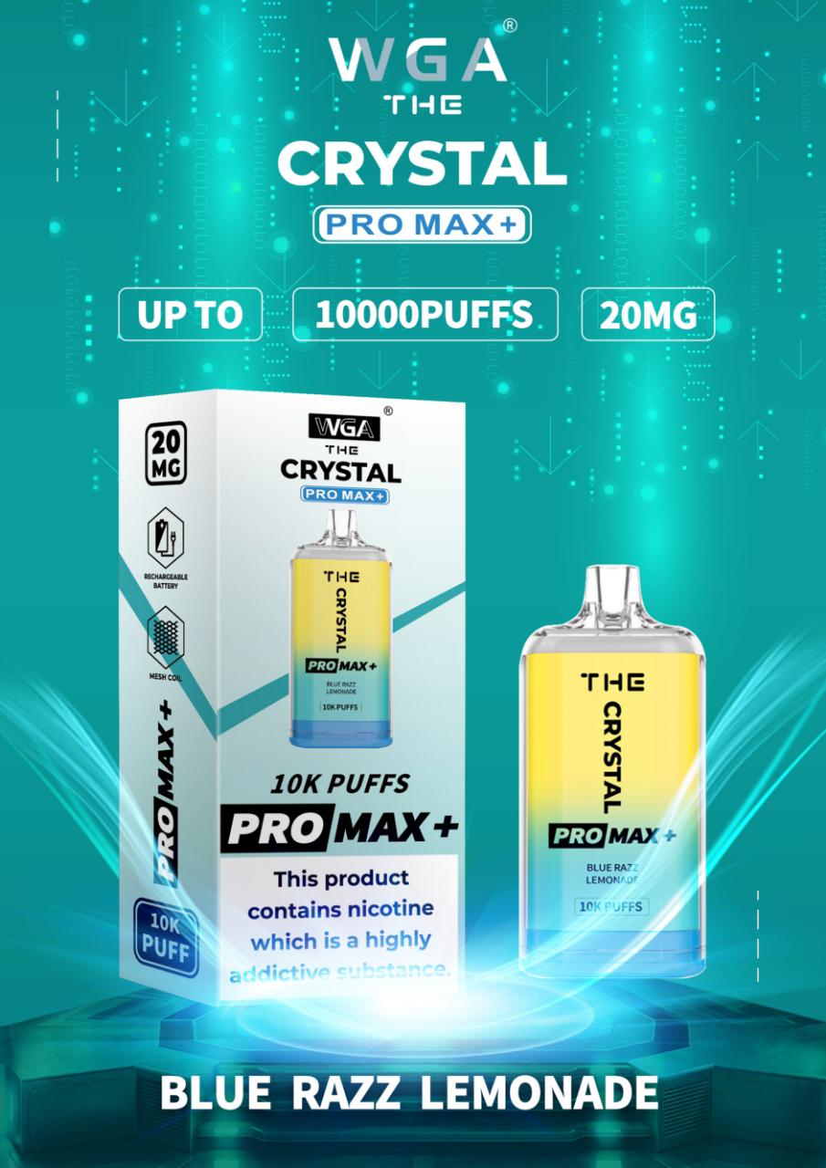 De Crystal Pro Max + 10000 Puffs Wegwerp Vape 