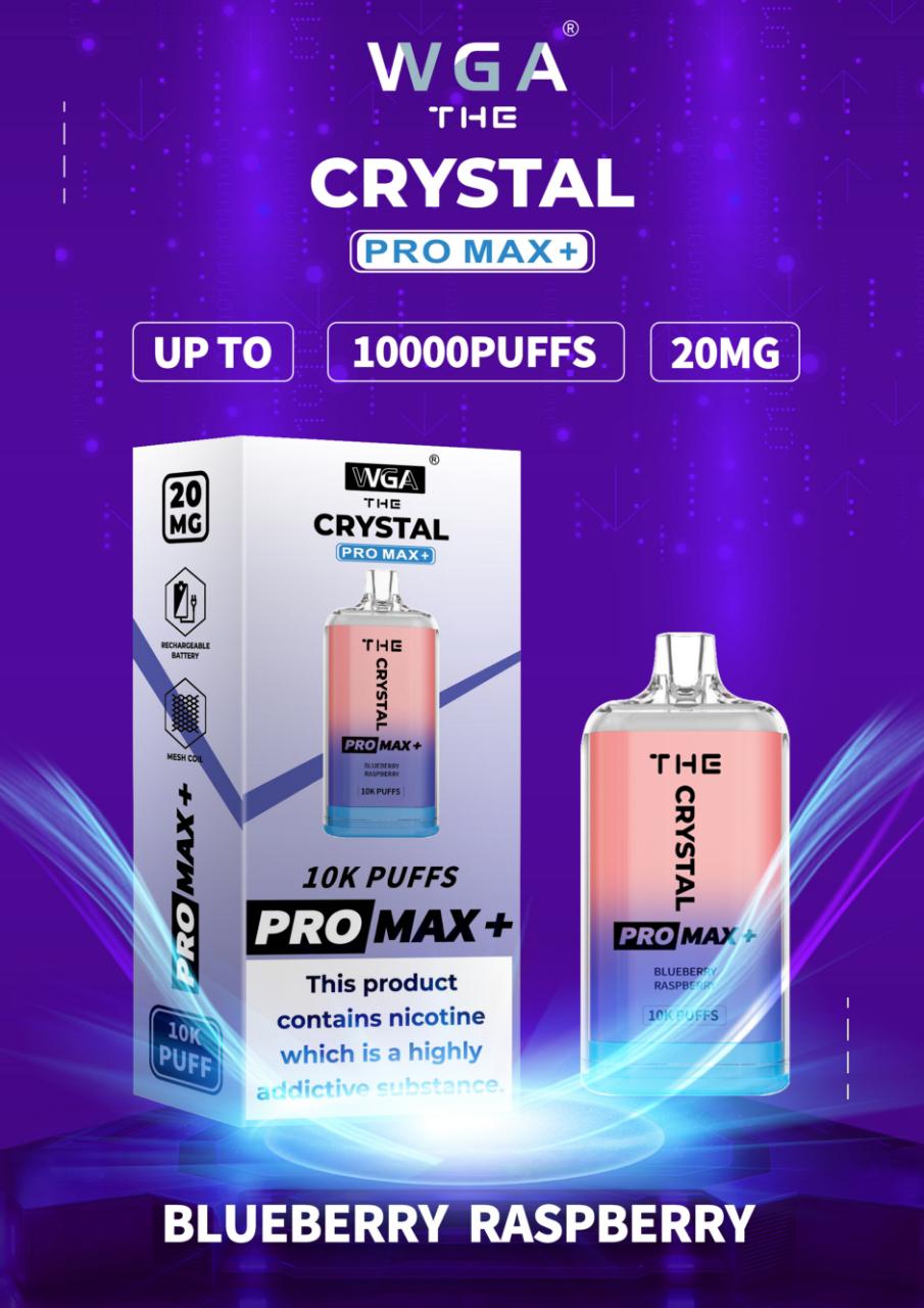 De Crystal Pro Max + 10000 Puffs Wegwerp Vape 