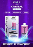 De Crystal Pro Max + 10000 Puffs Wegwerp Vape (Doos van 10)
