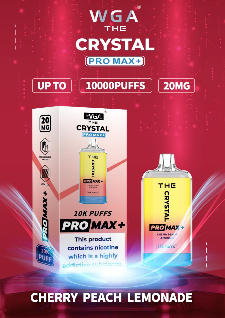 The Crystal Pro Max + 10000 Puffs Disposable Vape Pod