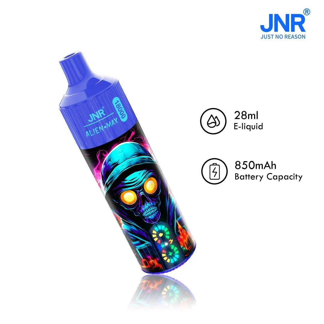 JNR Alien Max 18000 Puffs | 20+ Flavours | Euro City Vape JNR Alien Max 18000 Puffs | 20+ Flavours | Euro City Vape