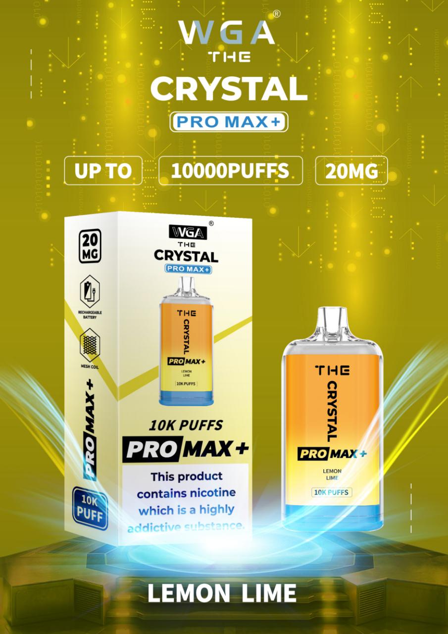 De Crystal Pro Max + 10000 Puffs Wegwerp Vape 