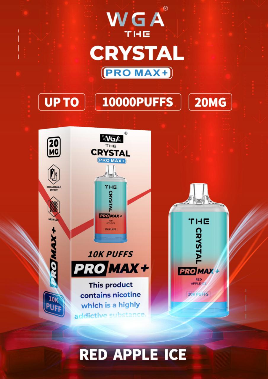 De Crystal Pro Max + 10000 Puffs Wegwerp Vape 