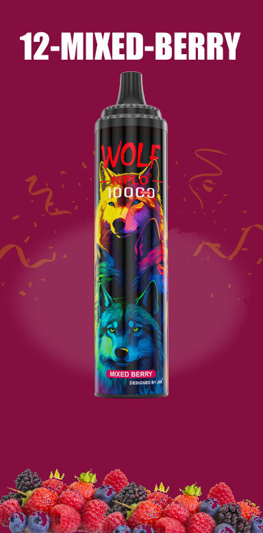 JNR Wolf Niplo 10000 Puffs Wegwerp Vape (Doos van 10)
